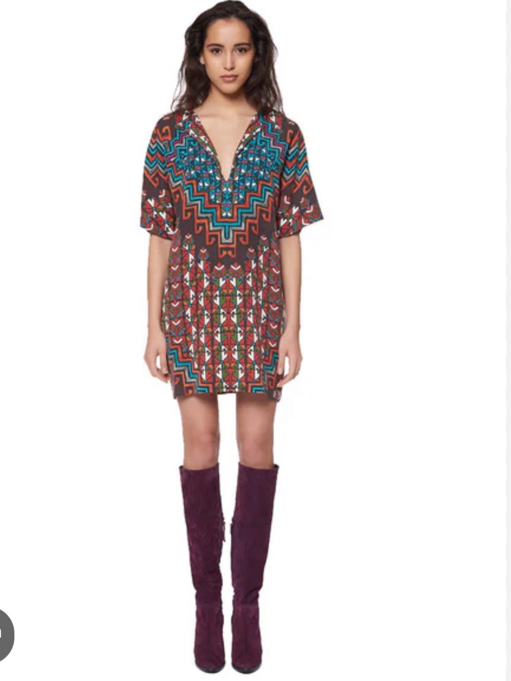 Mara Hoffman Women's Rug Tencel Tunic Dress Large